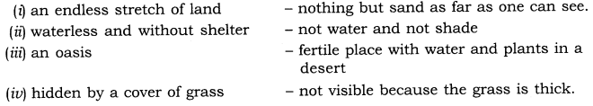 NCERT Solutions For Class 7 English - Chapter 3 The Desert Q3.1