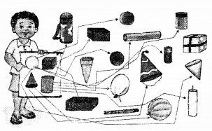 NCERT Solutions for Class 1 Maths Chapter 1 Shapes and Space Page 11 Q1