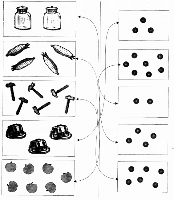 NCERT Solutions for Class 1 Maths Chapter 2 Numbers from One to Nine Page 25 Q1