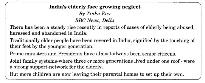 NCERT Solutions for Class 10 English Literature Chapter 13 The Dear Departed Textbook Questions Q2