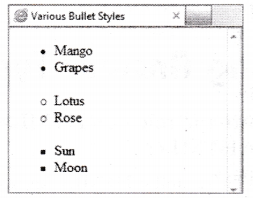 NCERT Solutions for Class 10 Foundation of Information Technology - HTML 5