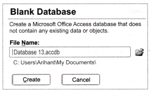 NCERT Solutions for Class 10 Foundation of Information Technology - Microsoft Access 2