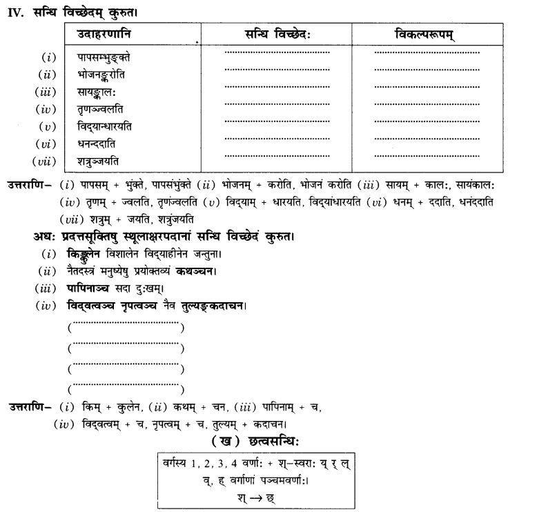 NCERT Solutions for Class 10th Sanskrit Chapter 1 सन्धि 13