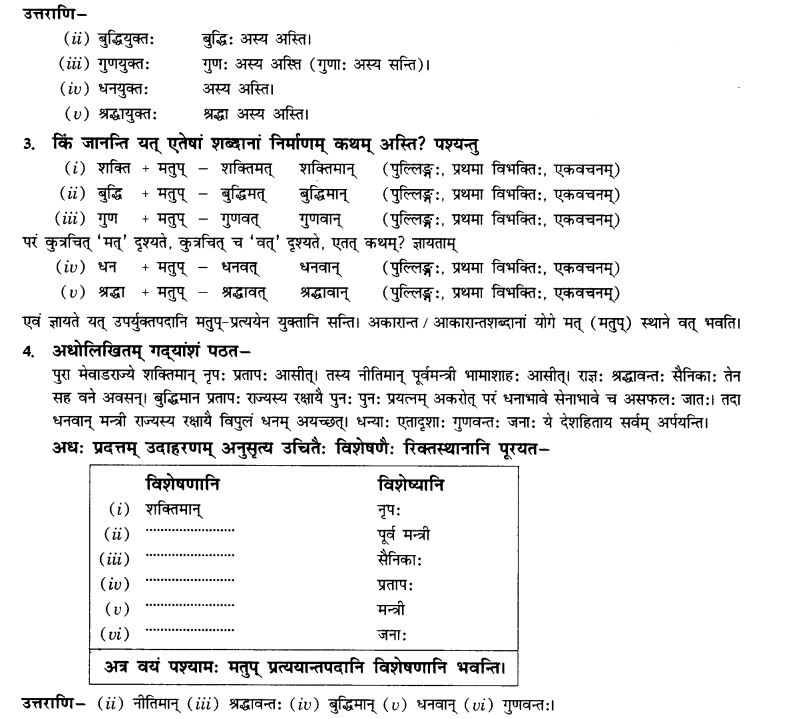 NCERT Solutions for Class 10th Sanskrit Chapter 4 Pratyayah 16