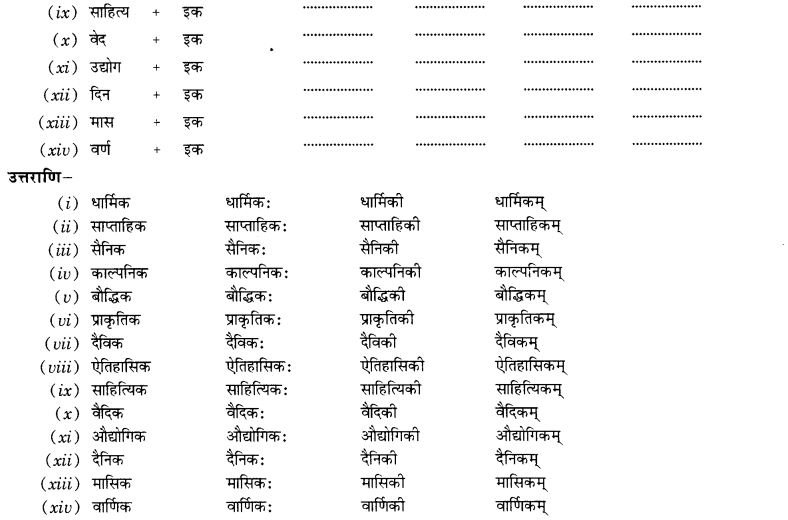 NCERT Solutions for Class 10th Sanskrit Chapter 4 Pratyayah 28