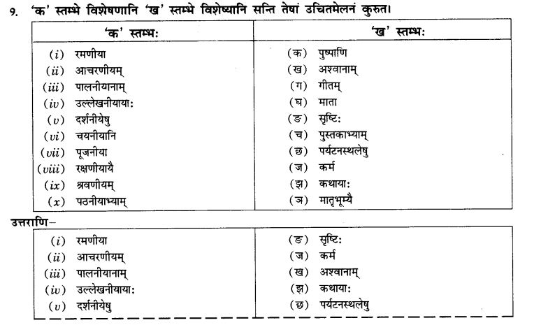 NCERT Solutions for Class 10th Sanskrit Chapter 4 Pratyayah 8