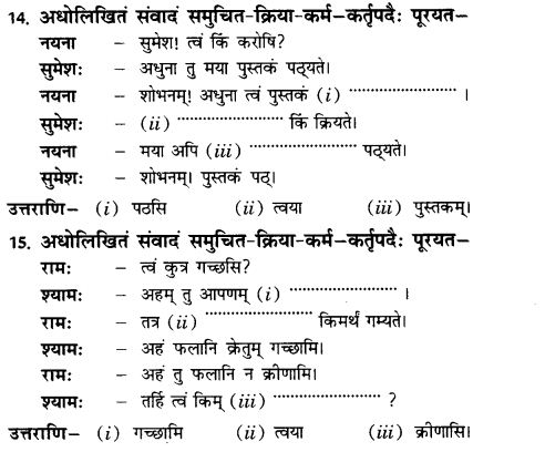 NCERT Solutions for Class 10th Sanskrit Chapter 5 वाच्यम् 24