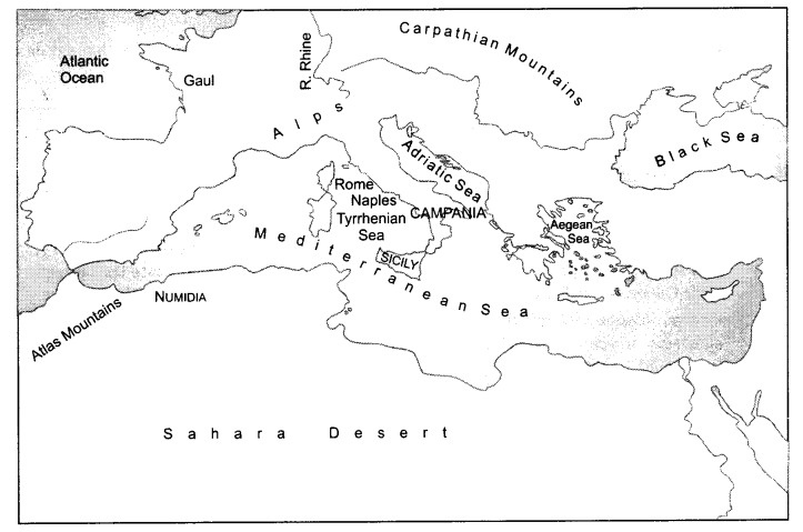 NCERT-Solutions-for-Class-11-History-Chapter-3-An-Empire-Across-Three-Continents-Map-Skills-Q1