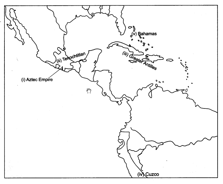 NCERT-Solutions-for-Class-11-History-Chapter-8-Confrontation-of-Cultures-Map-Skills-Q1