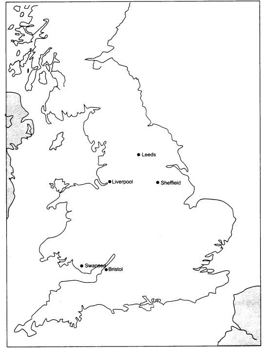 NCERT-Solutions-for-Class-11-History-Chapter-9-The-Industrial-Revolution-Map-Skills-Q1