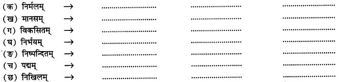 NCERT Solutions for Class 11 Sanskrit Chapter 5 मानसं मम विकसितं कुरु I Q4.1