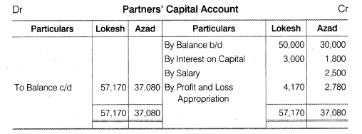 NCERT Solutions for Class 12 Accountancy Chapter 2 Accounting for Partnership Basic Concepts Numerical Problems Q6