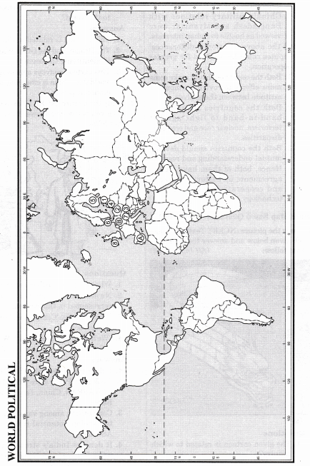 NCERT Solutions for Class 12 Political Science Alternative Centres of Power Map Based Questions