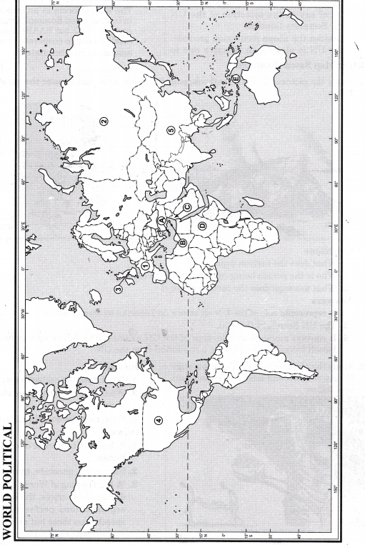 NCERT Solutions for Class 12 Political Science International Organisations Map Based Questions
