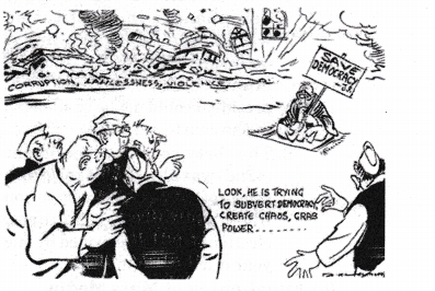 NCERT Solutions for Class 12 Political Science The Crisis of Democratic Order Picture Based Questions Q1