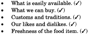 NCERT Solutions for Class 3 EVS Foods We Eat Likes and Dislikes Q3