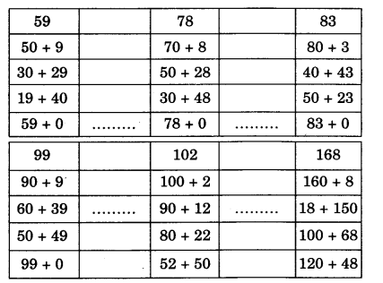 NCERT Solutions for Class 3 Mathematics Chapter-3 Give and Take Mind Train 1.1