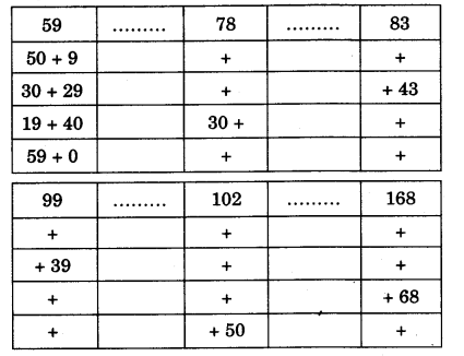 NCERT Solutions for Class 3 Mathematics Chapter-3 Give and Take Mind Train 1
