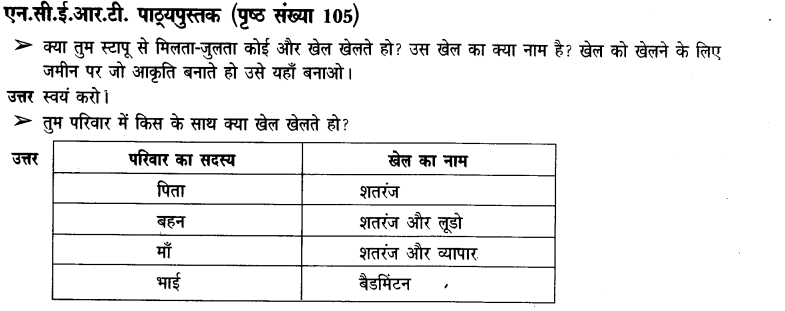 NCERT Solutions for Class 3 पर्यावरण अध्ययन Chapter-16 खेल खेल में 2