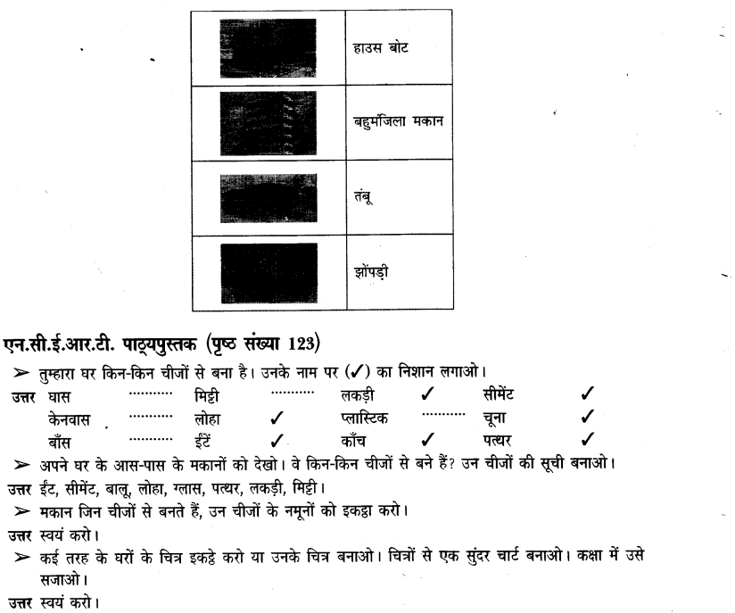 NCERT Solutions for Class 3 पर्यावरण अध्ययन Chapter-18 ऐसे भी हाेते हैं घर 3