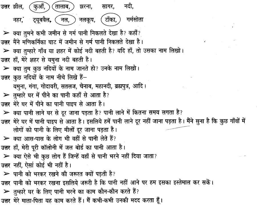 NCERT Solutions for Class 3 पर्यावरण अध्ययन Chapter-3 पानी रे पानी 3
