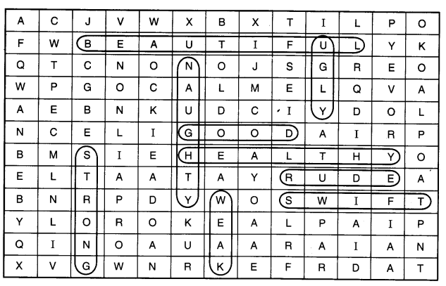 NCERT Solutions for Class 4 English Unit-10 Chapter 19 Word Building