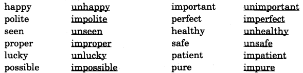 NCERT Solutions for Class 4 English Unit-2 Chapter 4 The Little Fir Tree Word Building Q2