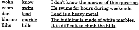 NCERT Solutions for Class 4 English Unit-4 Chapter 7 Why Word Building Q2