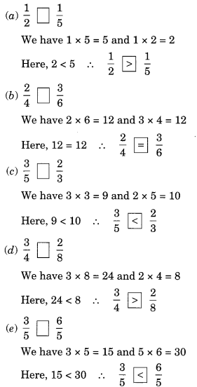 NCERT Solutions for Class 6 Maths Chapter 7 Fractions