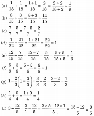 NCERT Solutions for Class 6 Maths Chapter 7 Fractions