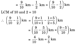 NCERT Solutions for Class 6 Maths Chapter 7 Fractions