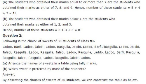 NCERT Solutions for Class 6 Maths Chapter 9 Data Handling Ex 9.1 Q3