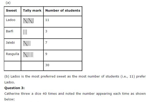 NCERT Solutions for Class 6 Maths Chapter 9 Data Handling Ex 9.1 Q4