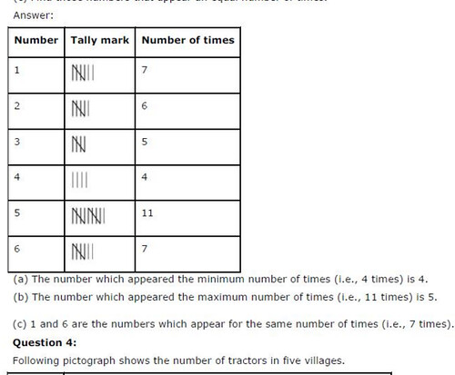 NCERT Solutions for Class 6 Maths Chapter 9 Data Handling Ex 9.1 Q6