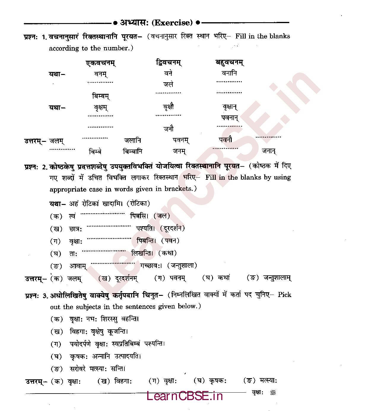 NCERT Solutions for Class 6 Sanskrit Chapter 5 - वृक्षाः 4