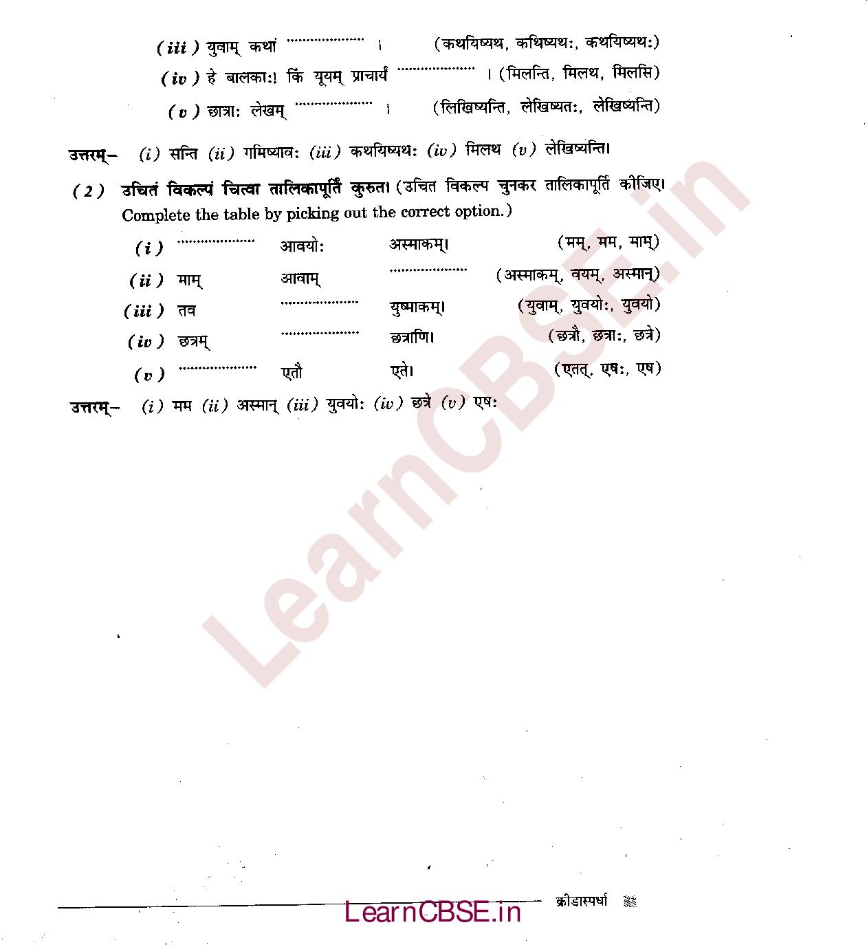 NCERT Solutions for Class 6th Sanskrit Chapter 4 - क्रीडास्पर्धा 11