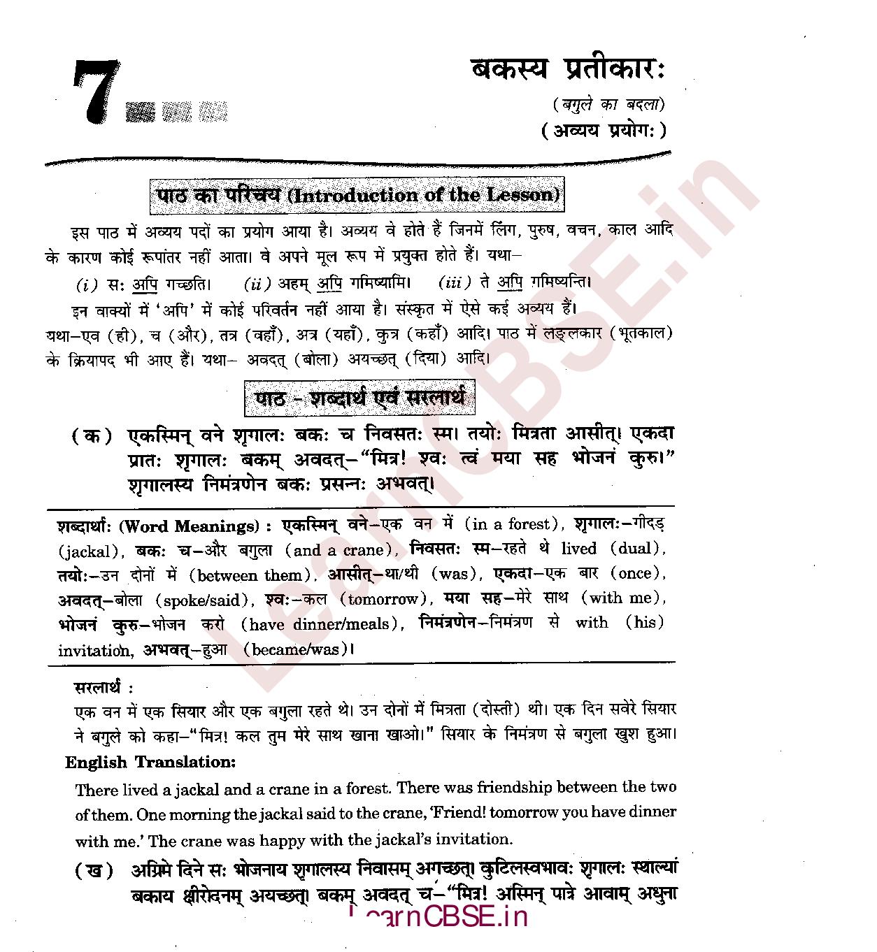 NCERT-Solutions-for-Class-6th-Sanskrit-Chapter-7-बकस्य-प्रतिकार-1