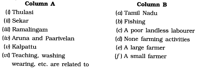 NCERT-Solutions-for-Class-6th-Social-Science-Civics-Chapter-8-Rural-Livelihoods-Matching-Skills