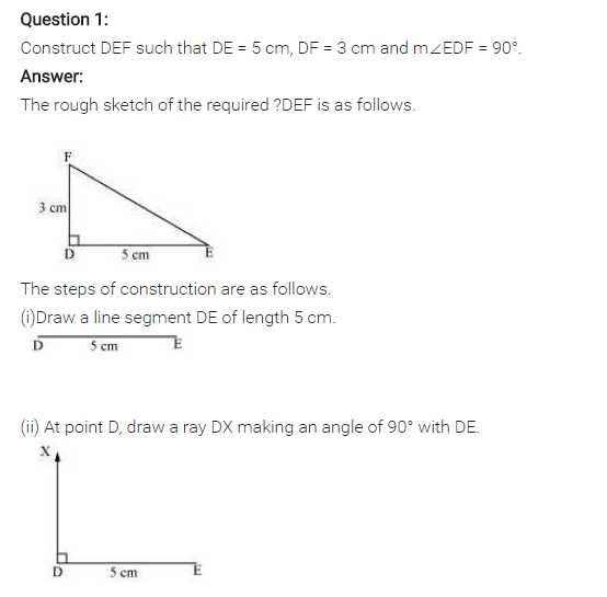 NCERT Solutions for Class 7 Maths Chapter 10 Practical Geometry Ex 10.3 Q1