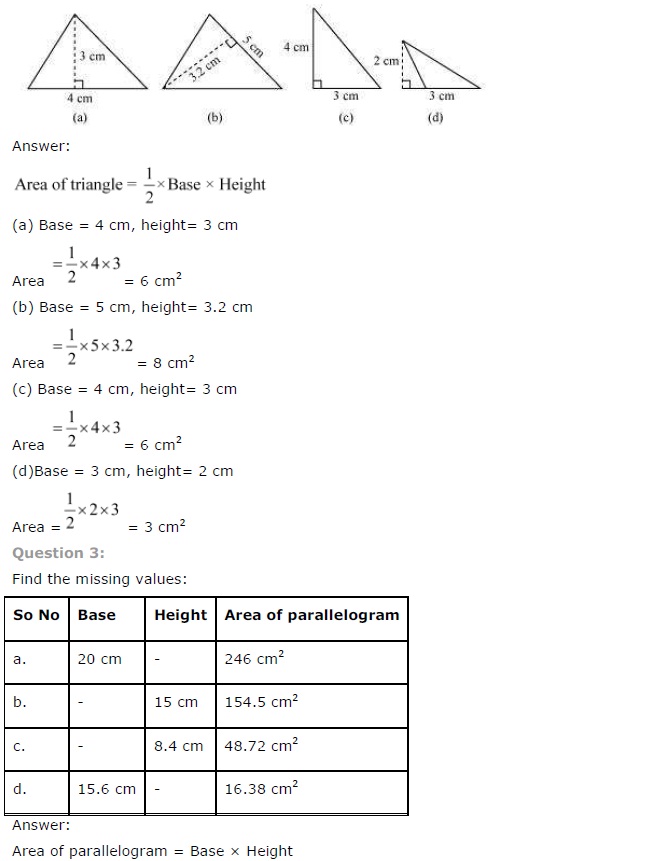 NCERT Solutions for Class 7 Maths Chapter 11 Perimeter and Area Ex 11.2 A2