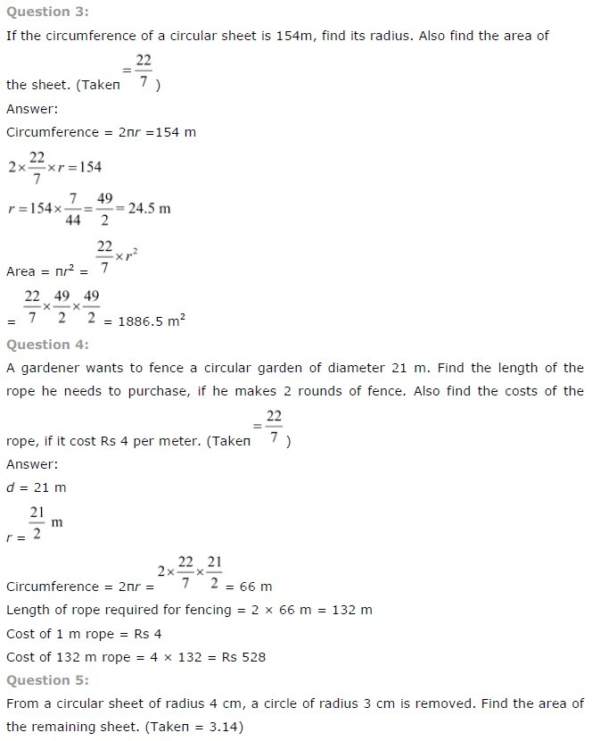 NCERT Solutions for Class 7 Maths Chapter 11 Perimeter and Area Ex 11.3 Q2