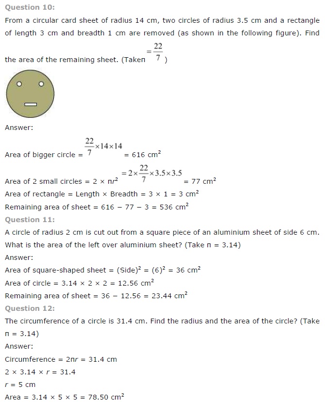 NCERT Solutions for Class 7 Maths Chapter 11 Perimeter and Area Ex 11.3 Q5