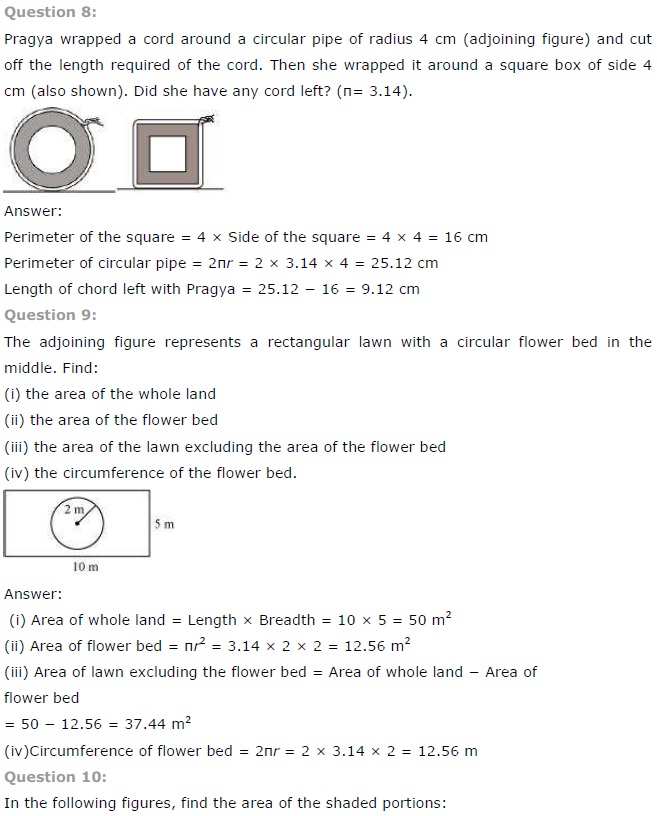 NCERT Solutions for Class 7 Maths Chapter 11 Perimeter and Area Ex 11.4 A6