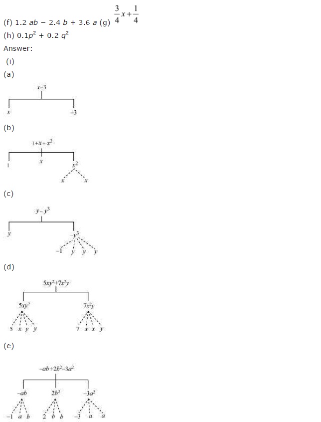 NCERT Solutions for Class 7 Maths Chapter 12 Algebraic Expressions Ex 12.1 Q2