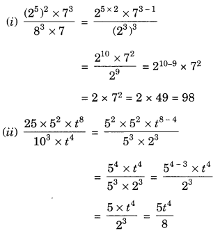 NCERT Solutions for Class 7 Maths Chapter 13 Exponents and Powers Ex 13.2 8