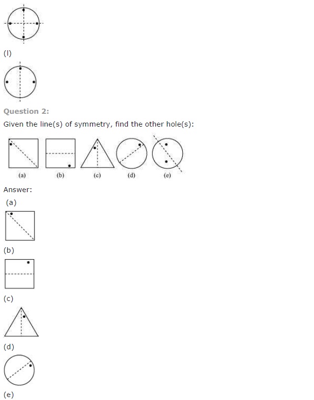 NCERT Solutions for Class 7 Maths Chapter 14 Symmetry Ex 14.1 Q2