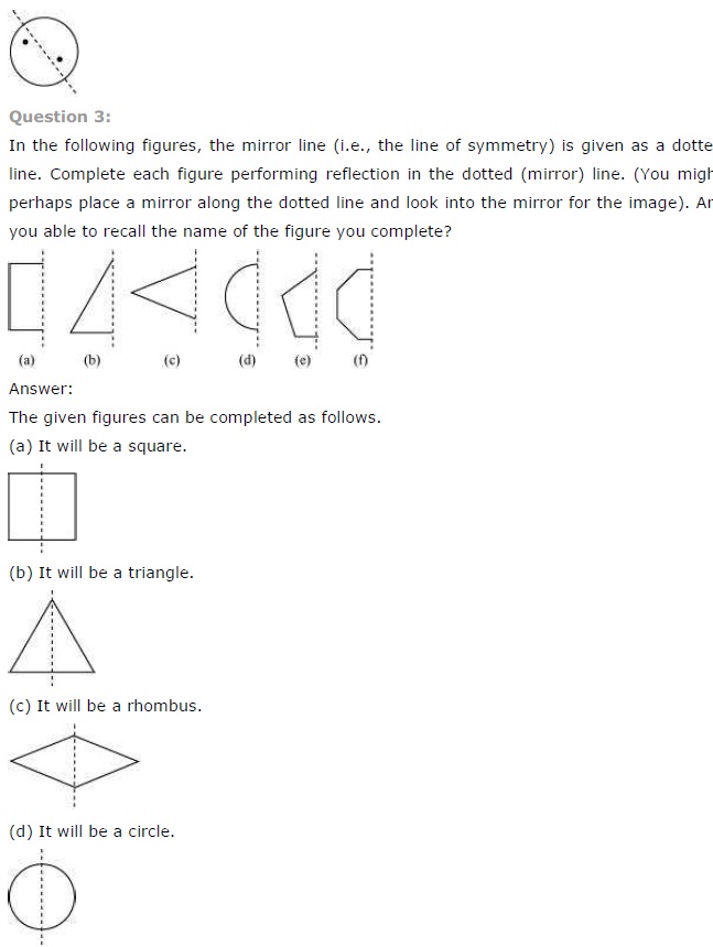 NCERT Solutions for Class 7 Maths Chapter 14 Symmetry Ex 14.1 Q3