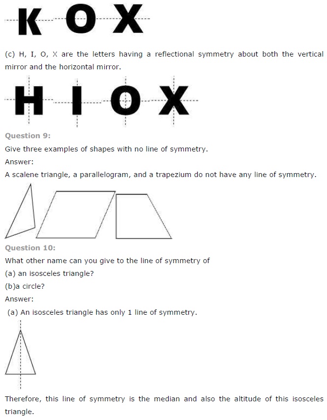 NCERT Solutions for Class 7 Maths Chapter 14 Symmetry Ex 14.1 Q9