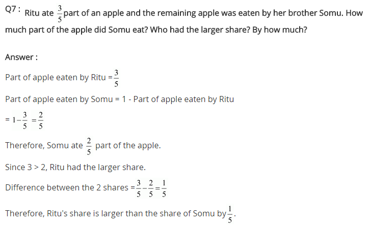 NCERT Solutions for Class 7 Maths Chapter 2 Fractions and Decimals Ex 2.1 Q7