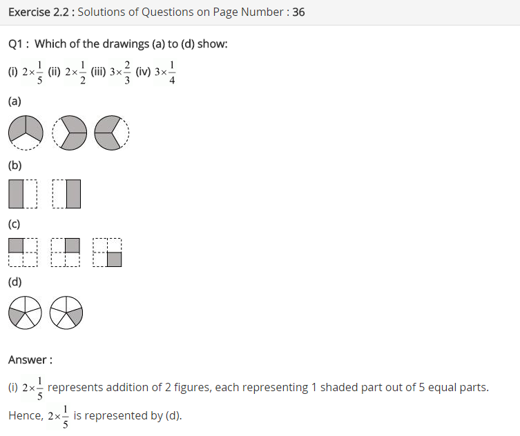 NCERT Solutions for Class 7 Maths Chapter 2 Fractions and Decimals Ex 2.2 Q1